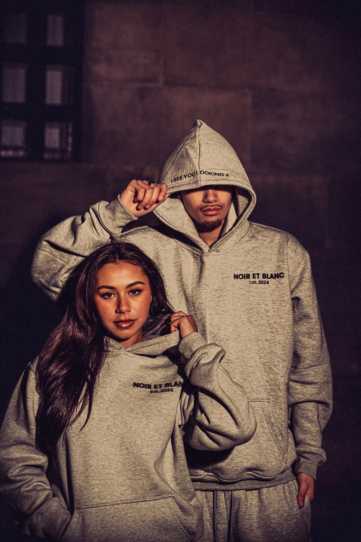 Noir et Blanc Hoodie