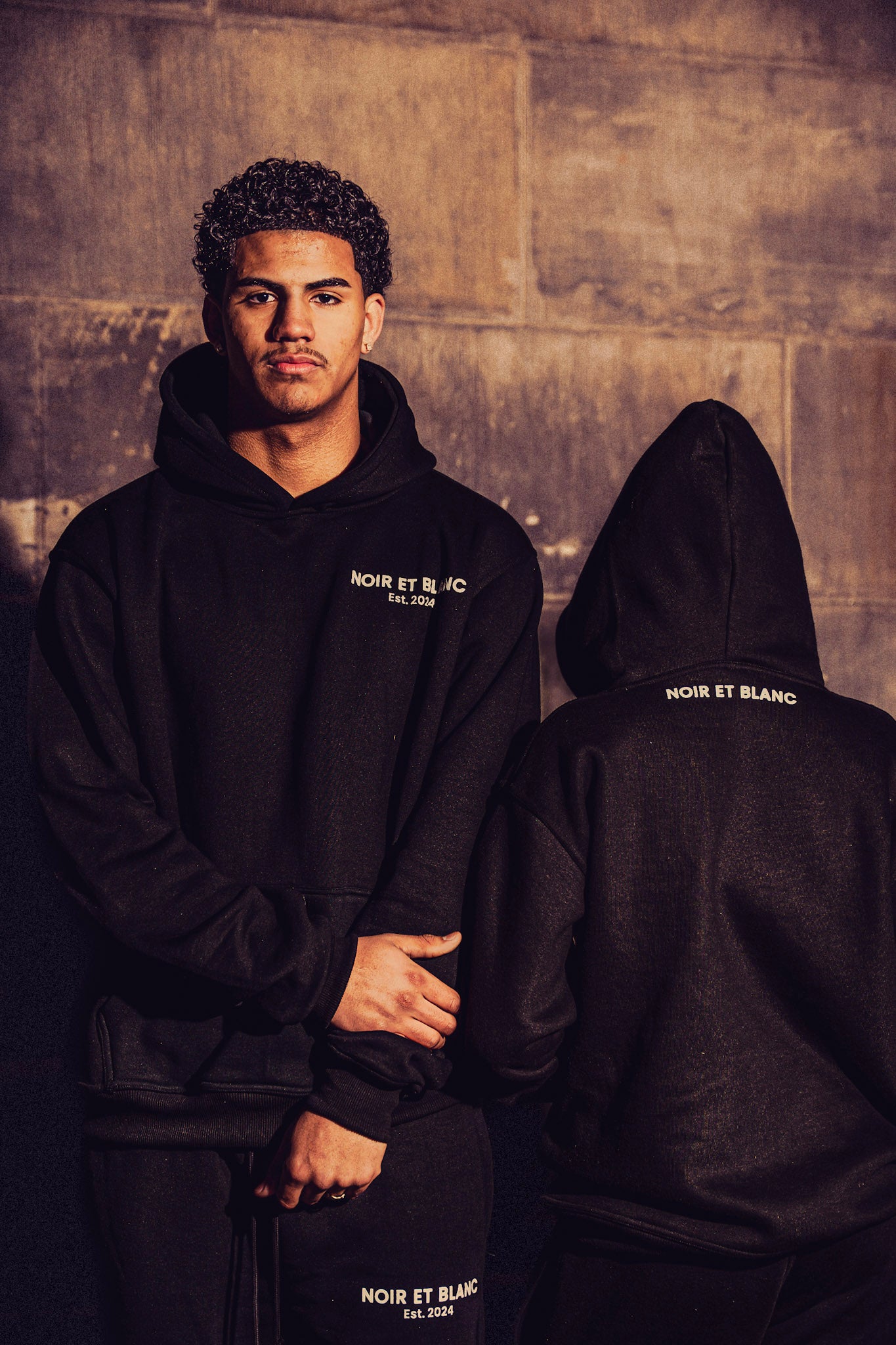 Noir et Blanc Hoodie